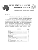 Antarctic Status Report (1962-1963)